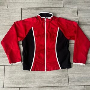 Vintage Nike Color-block Red/Black Zip Up Windbreaker Size Small